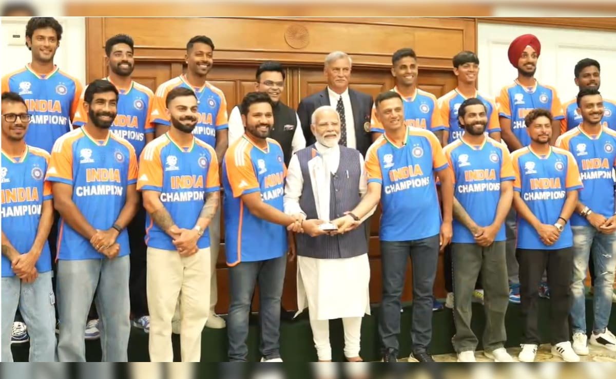 Rohit Sharma’s T20 World Champions Meet PM Modi At His Residence