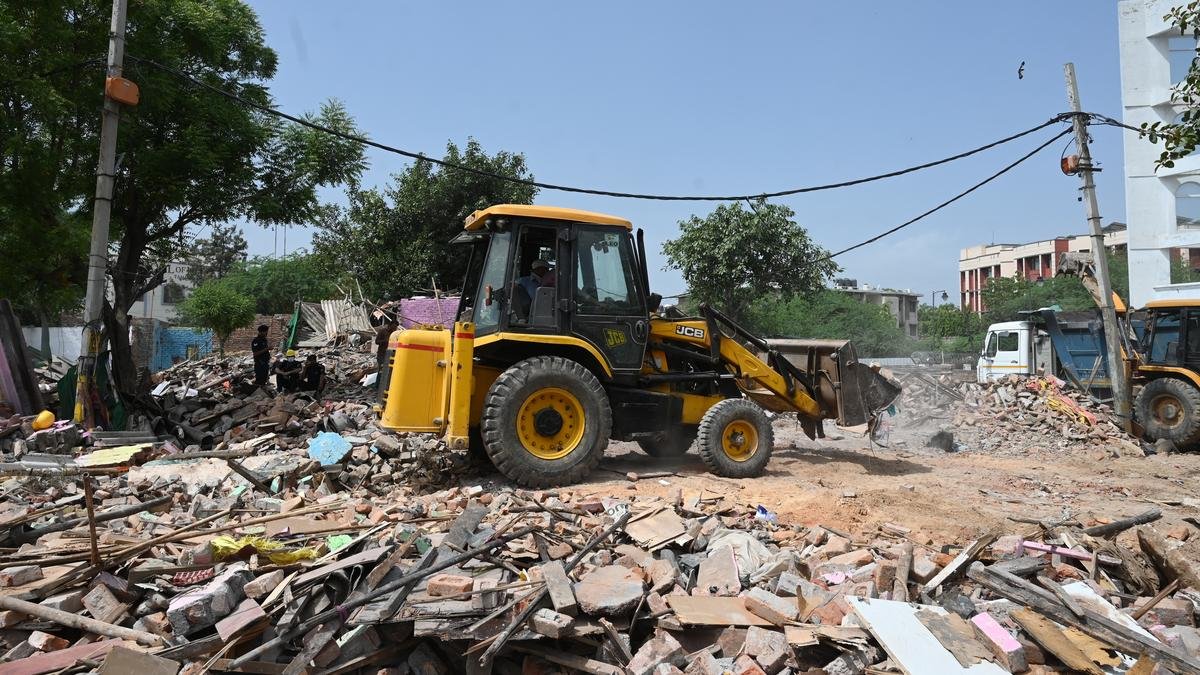 MCD starts demolition drive in Bhalswa colony in north-west Delhi