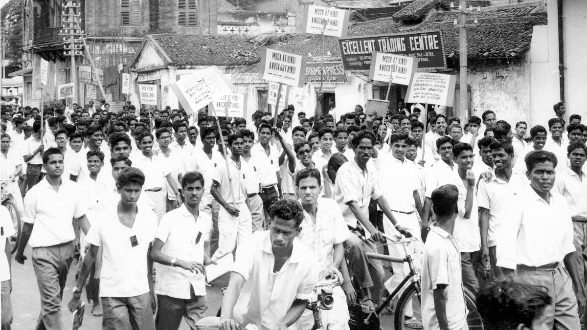 Anti-Hindi agitations in the 20th Century