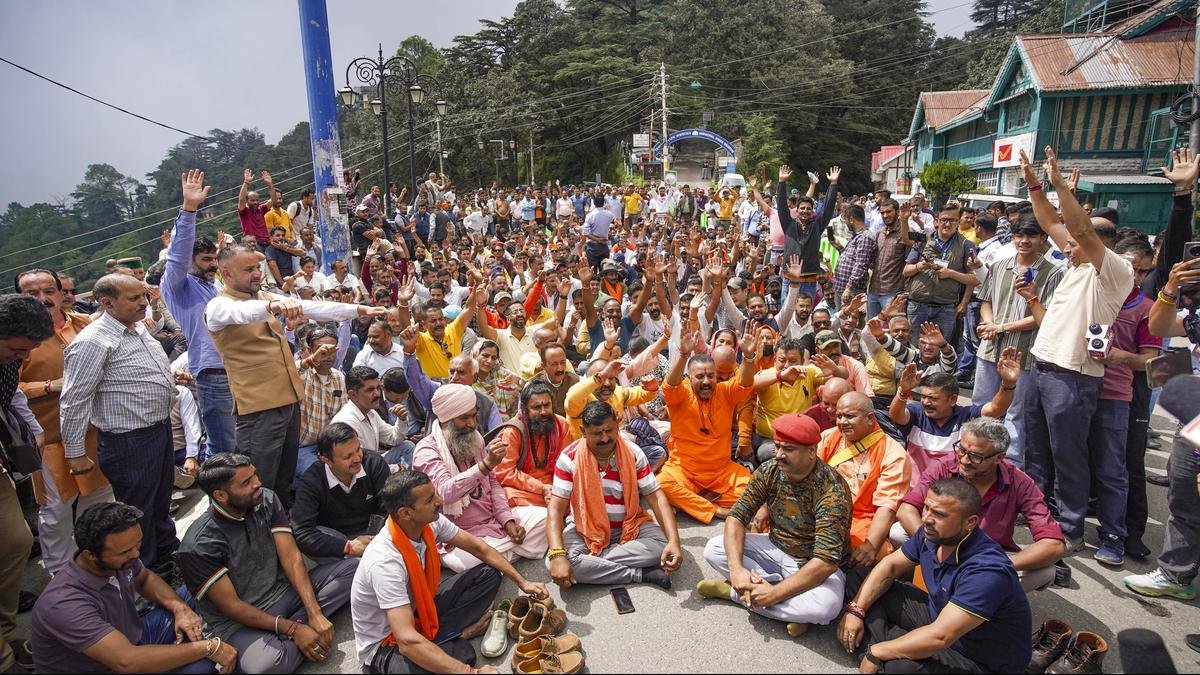 Hindu groups stage mass protest in Shimla over ‘illegal’ mosque