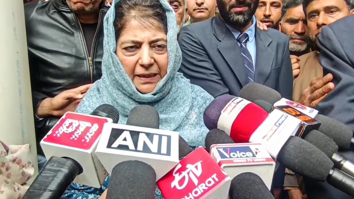 Today is ‘black day’ for people of J&K: Mehbooba on UT Foundation Day