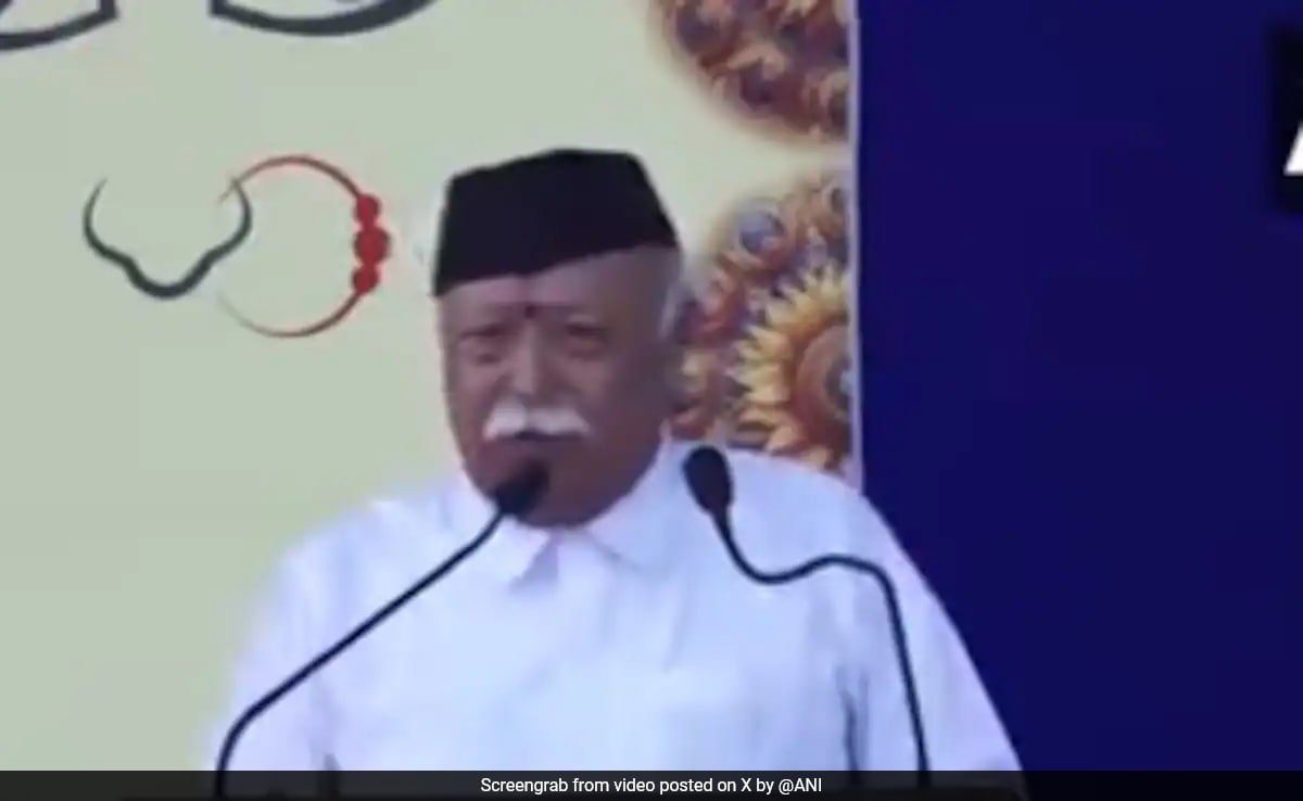 In Dussehra Speech, RSS Chief Mohan Bhagwat’s Remarks On Deep State, Gaza And RG Kar