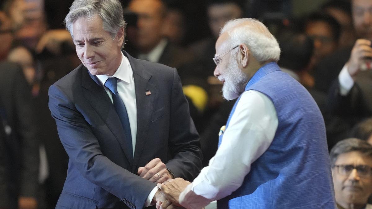 PM Modi interacts with U.S. secretary of State Blinken in Laos